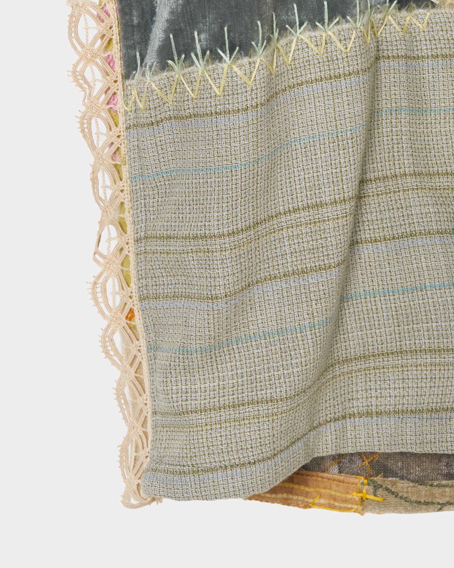 Patchwork shirt crystallized 【Delivery in August 2026】【One of a Kind】