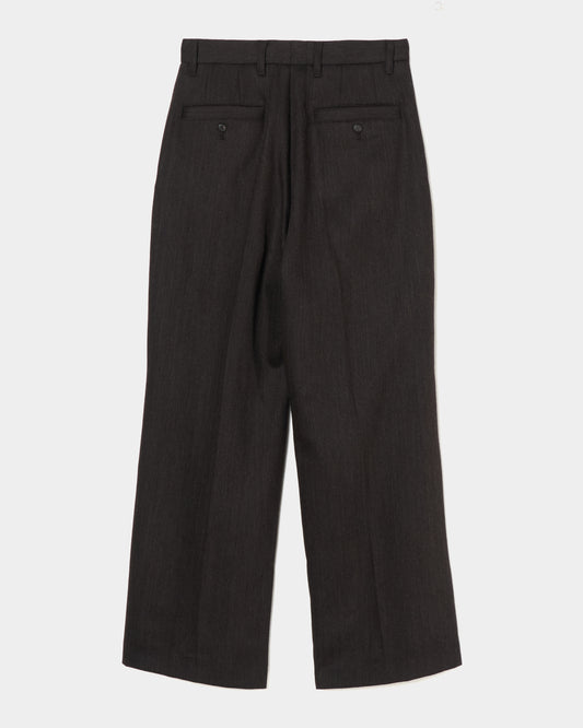 Double-pleated trousers brown【Delivery in August 2026】