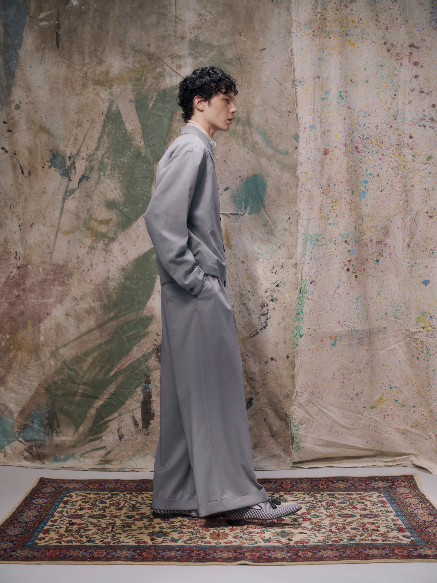 Sheer Blouson with Feather Embroidery【Delivery in February 2027】