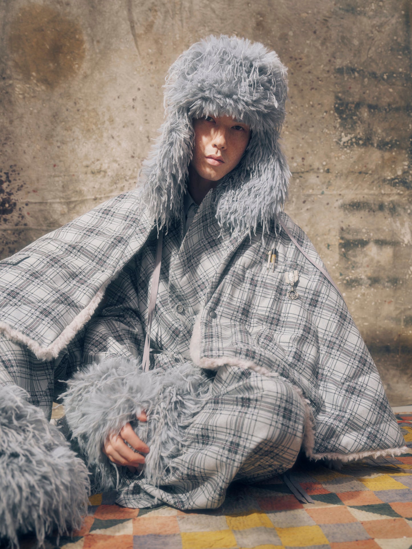 Mohair aviator hat【Delivery in August 2026】