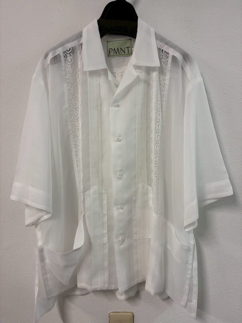 Sheer Guayabera shirt【Delivery in March 2027】