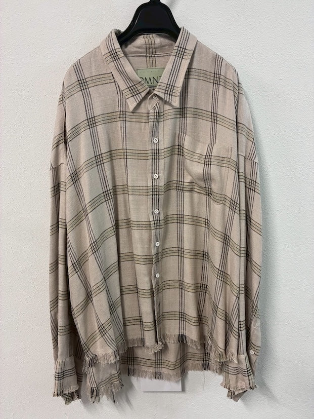 Cropped Check Shirt Gray【Delivery in February 2027】