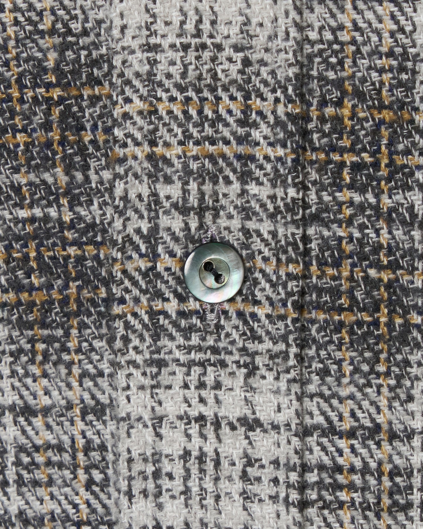 Cropped cutoff flannel shirt gray 【Delivery in August 2026】