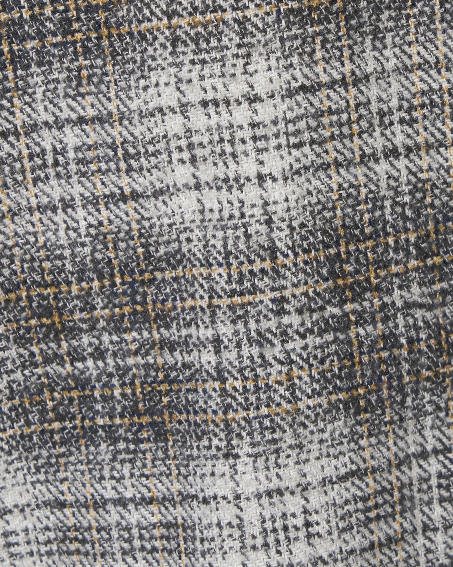 Cropped cutoff flannel shirt gray 【Delivery in August 2026】