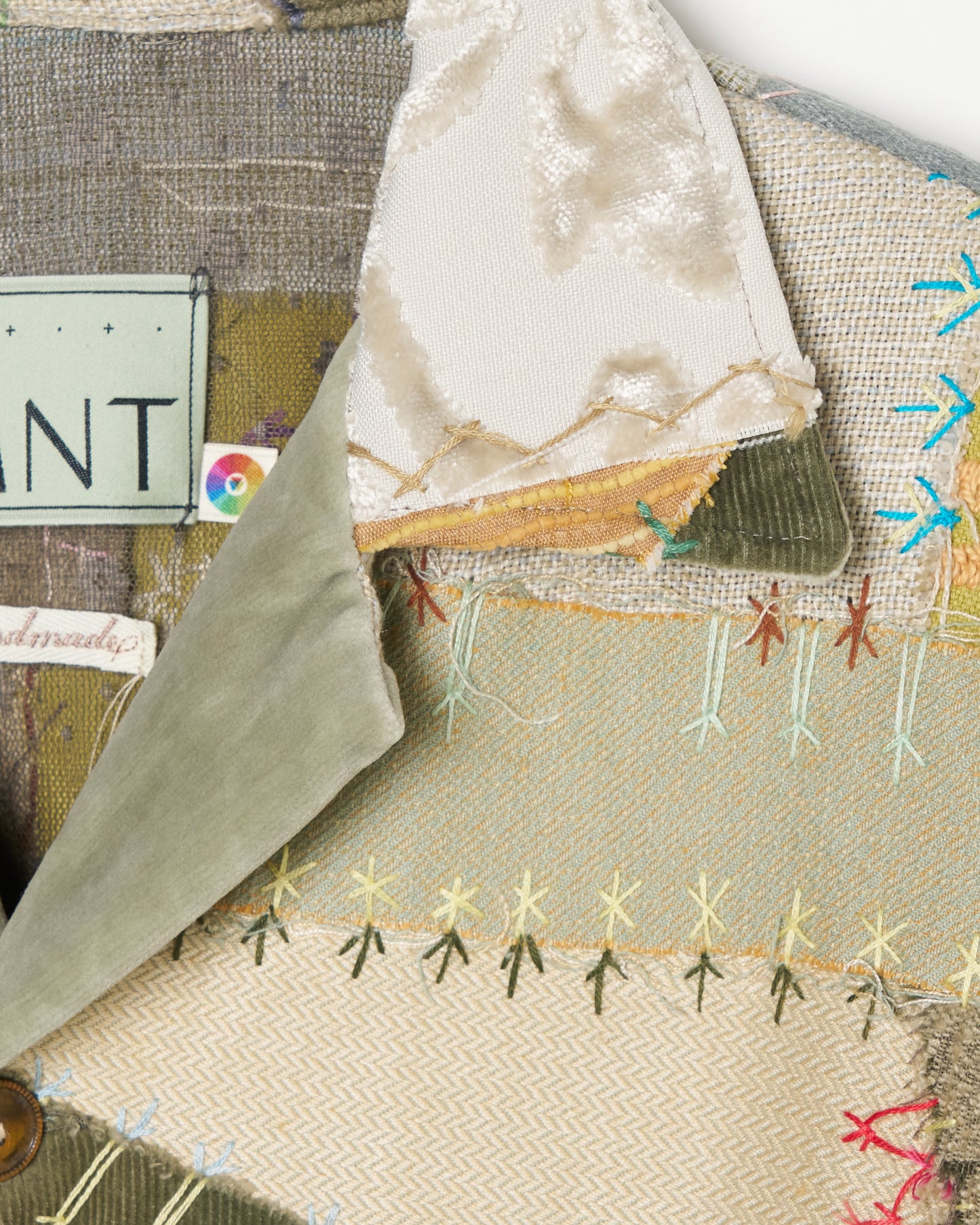 Patchwork shirt crystallized 【Delivery in August 2026】【One of a Kind】