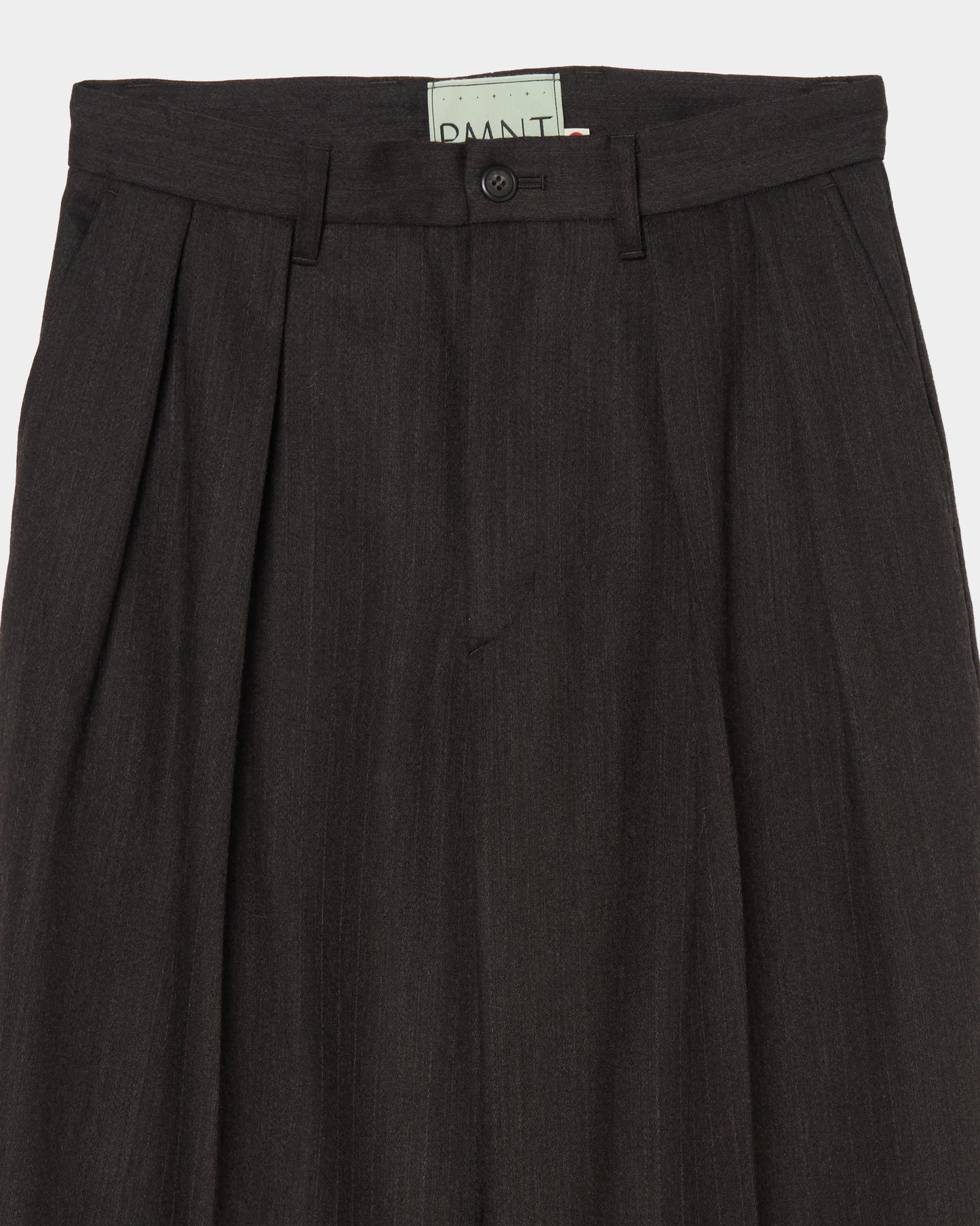 Double-pleated trousers brown【Delivery in August 2026】