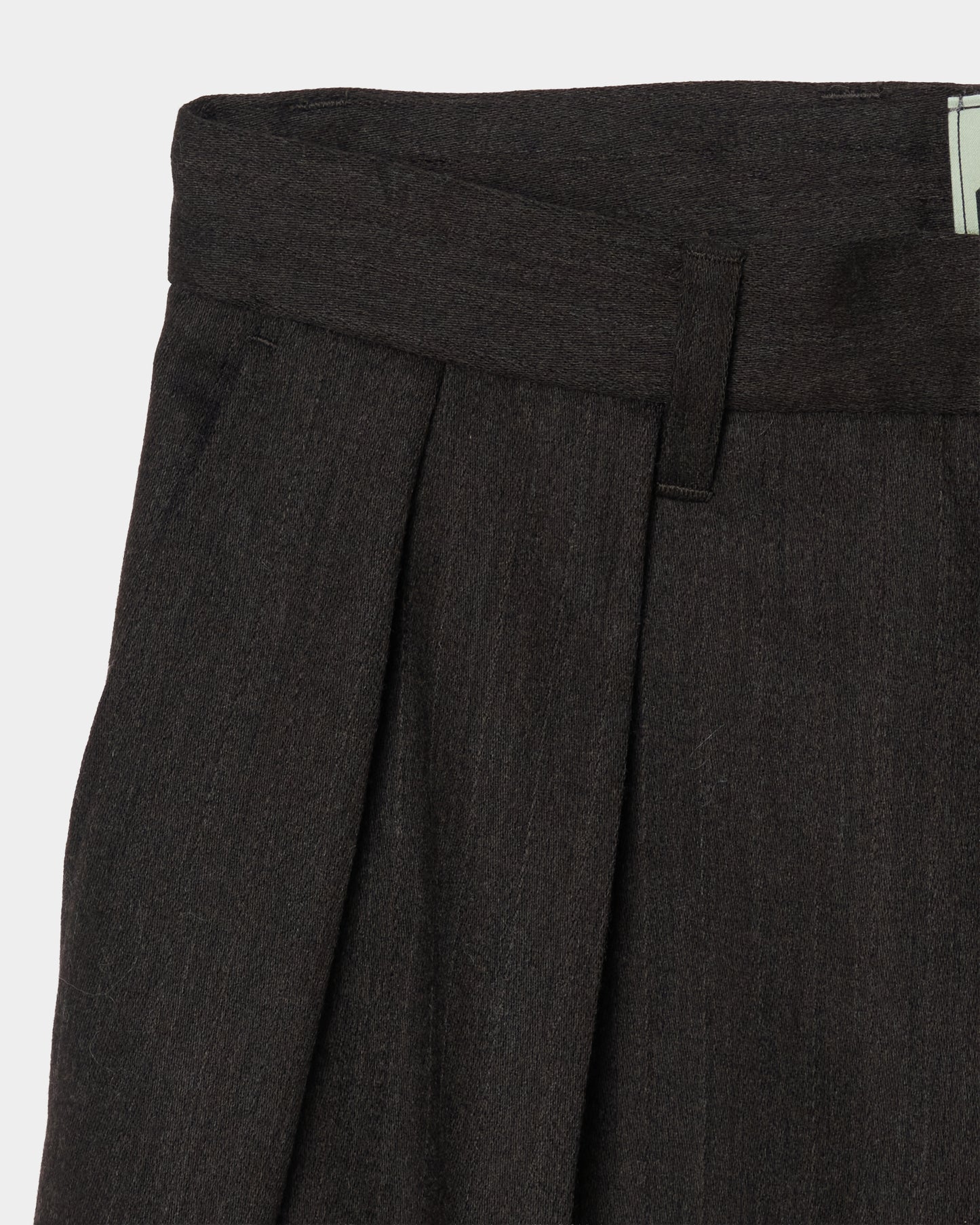 Double-pleated trousers brown【Delivery in August 2026】