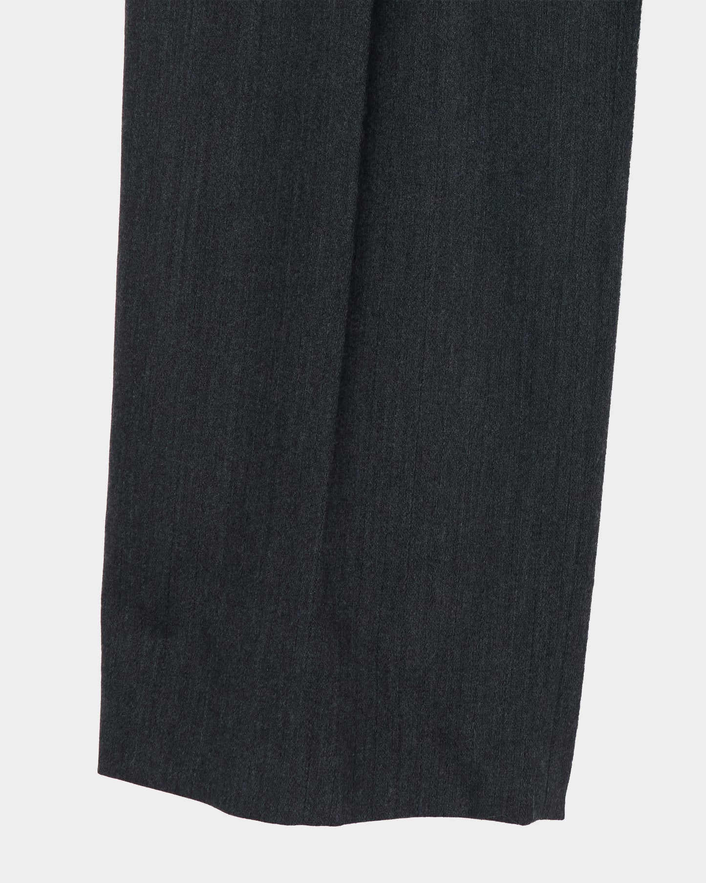 Double-pleated trousers charcoal 【Delivery in August 2026】