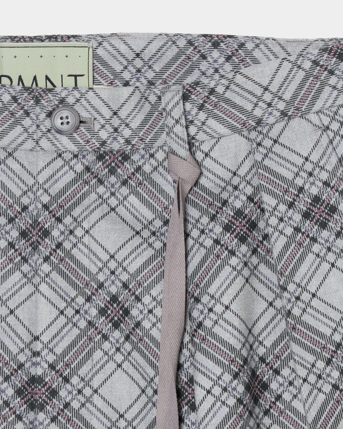 Double-pleated trousers check【Delivery in August 2026】