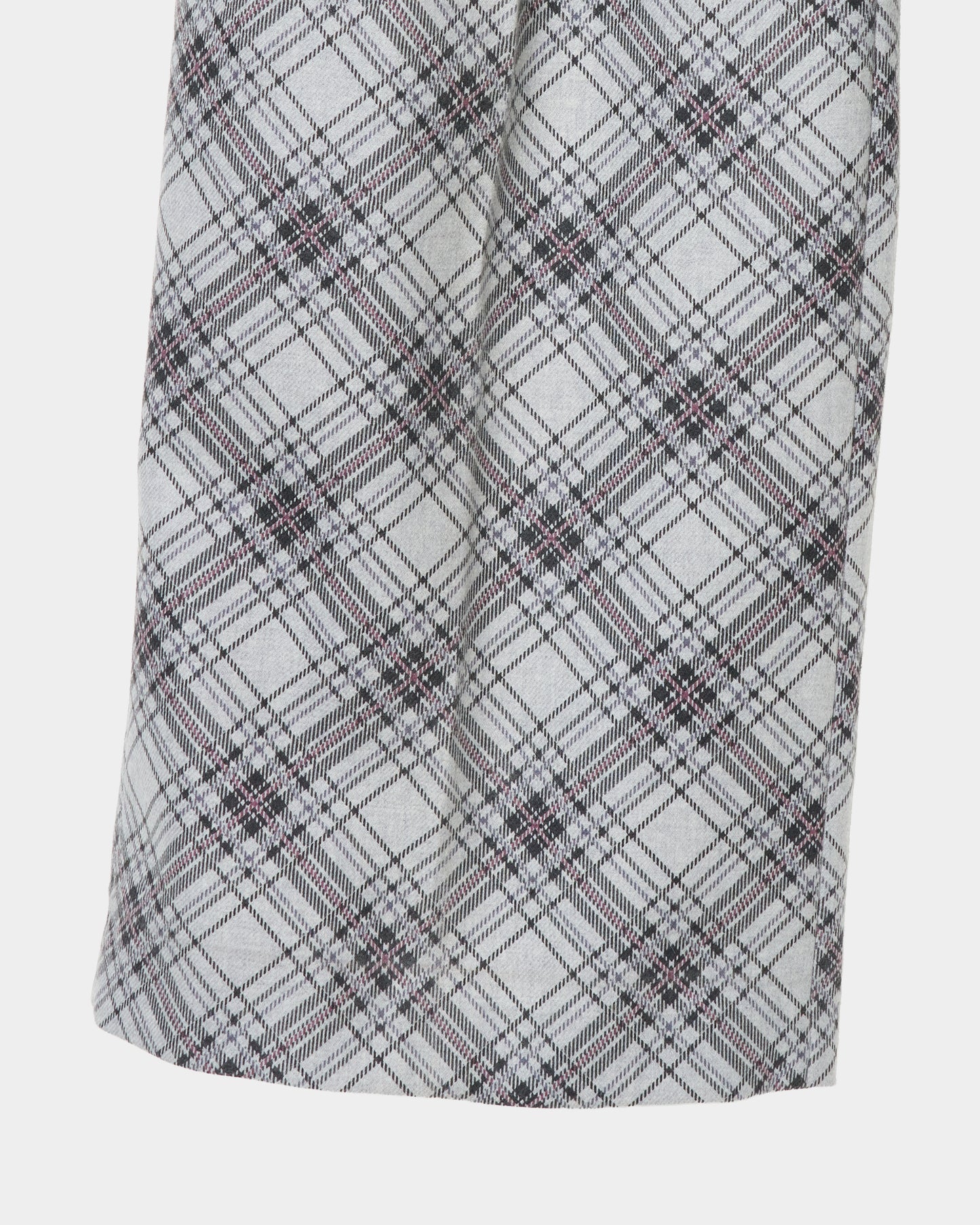 Double-pleated trousers check【Delivery in August 2026】
