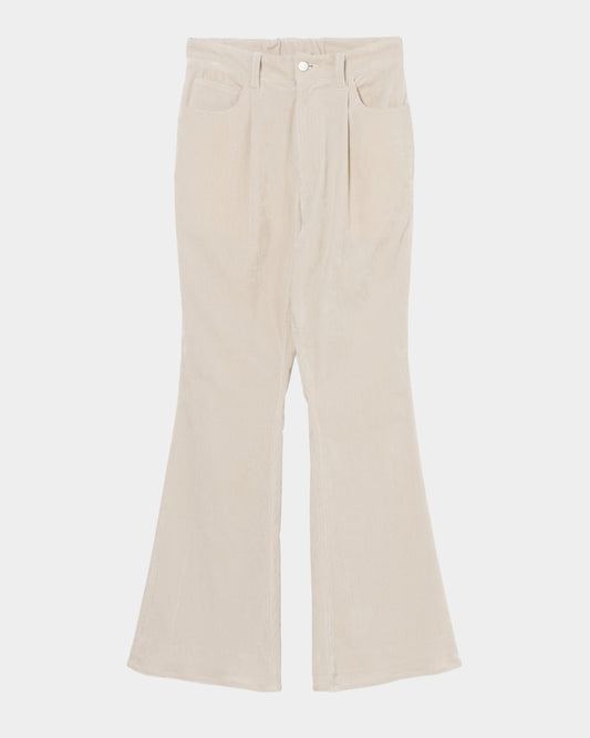 Corduroy flares cream【Delivery in August 2026】