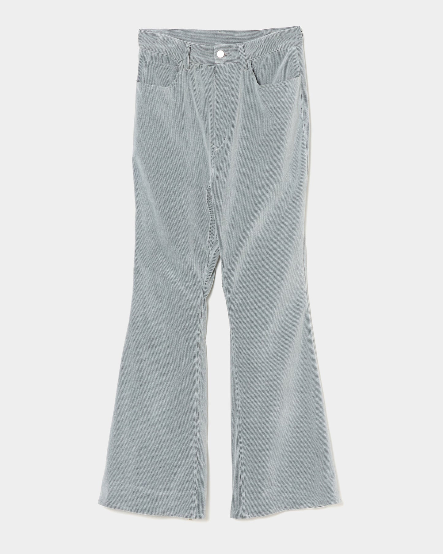 Corduroy flares gray【Delivery in August 2026】
