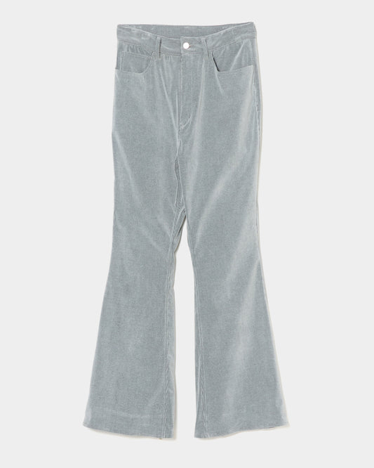 Corduroy flares gray【Delivery in August 2026】