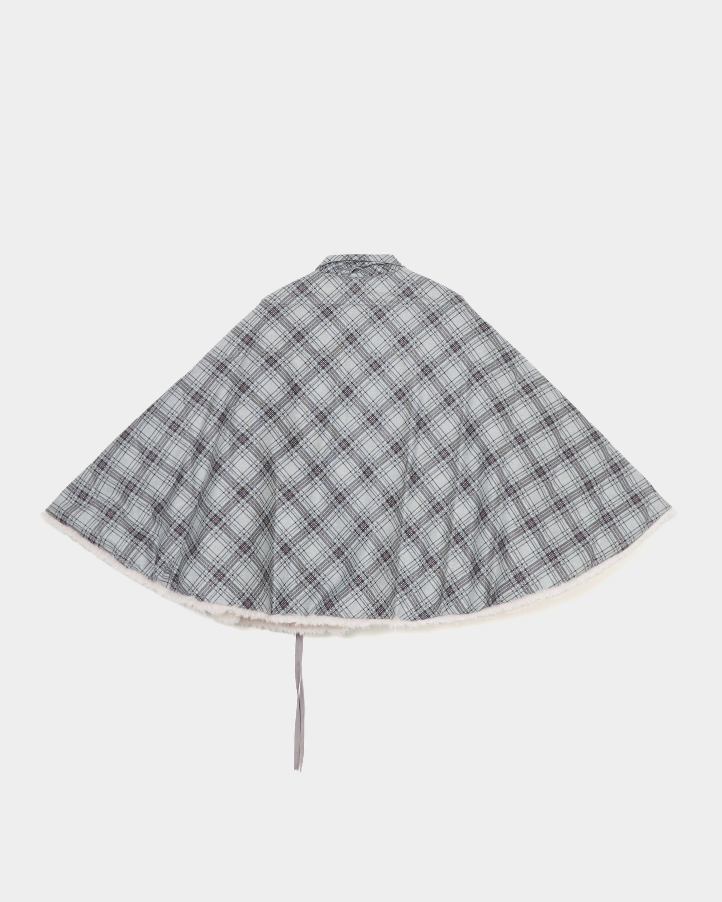 Shearling check cope coat 【Delivery in August 2026】