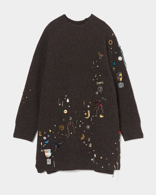 Longline knit with sentimental value【Delivery in August 2026】