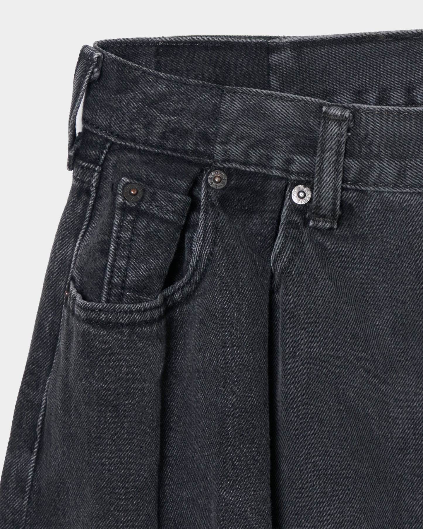 Two to one Denim "Doittle"black【おまかせ】【Delivery in August 2026】