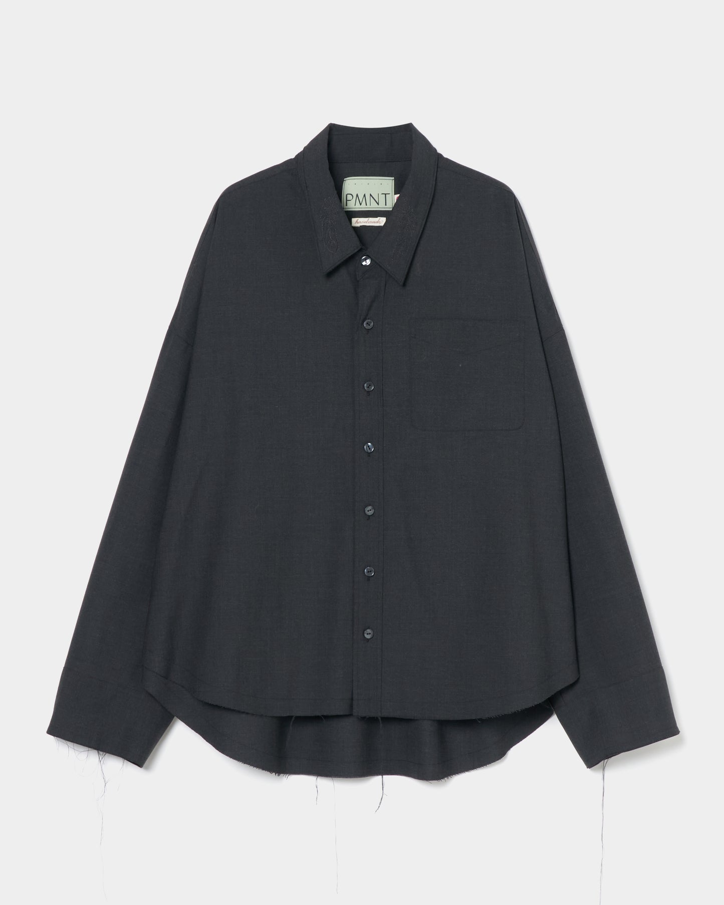 Embroidery Shirts charcoal 【Delivery in August 2026】