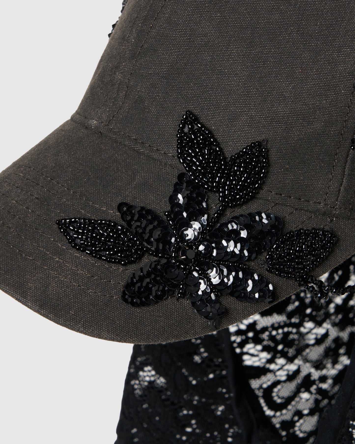 Lace flap cap Denim Operator【Delivery in August 2026】