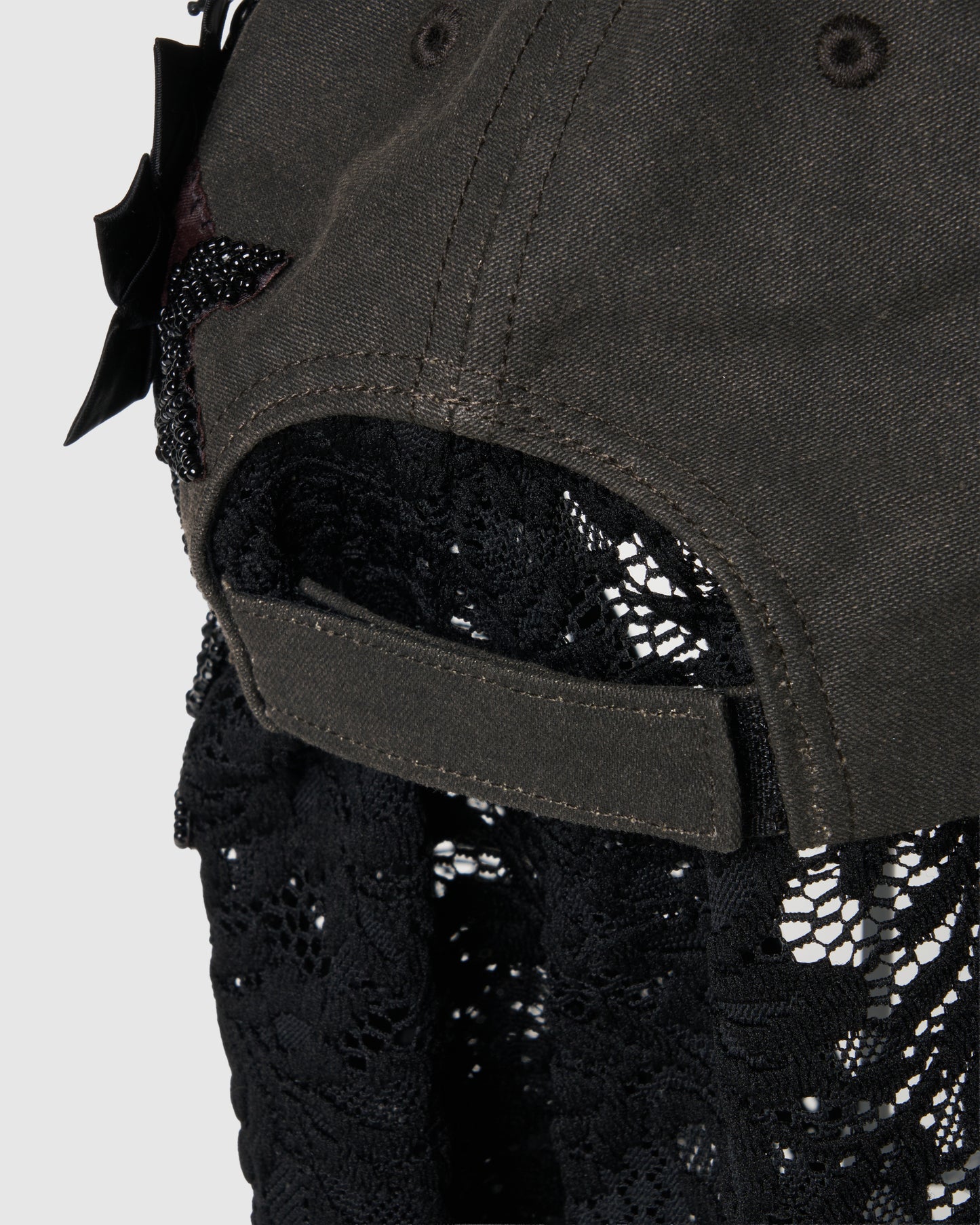 Lace flap cap Denim Operator【Delivery in August 2026】