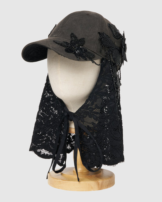 Lace flap cap Denim Operator【Delivery in August 2026】