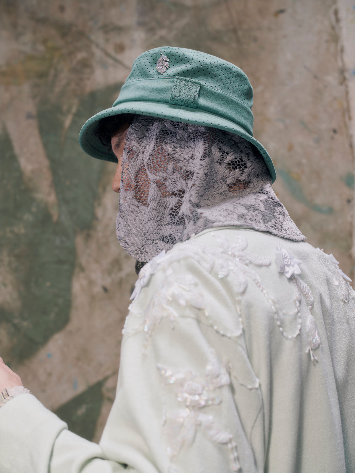 Open-Collar Blouson〝Date With Mom〟 Mint【Delivery in March 2027】