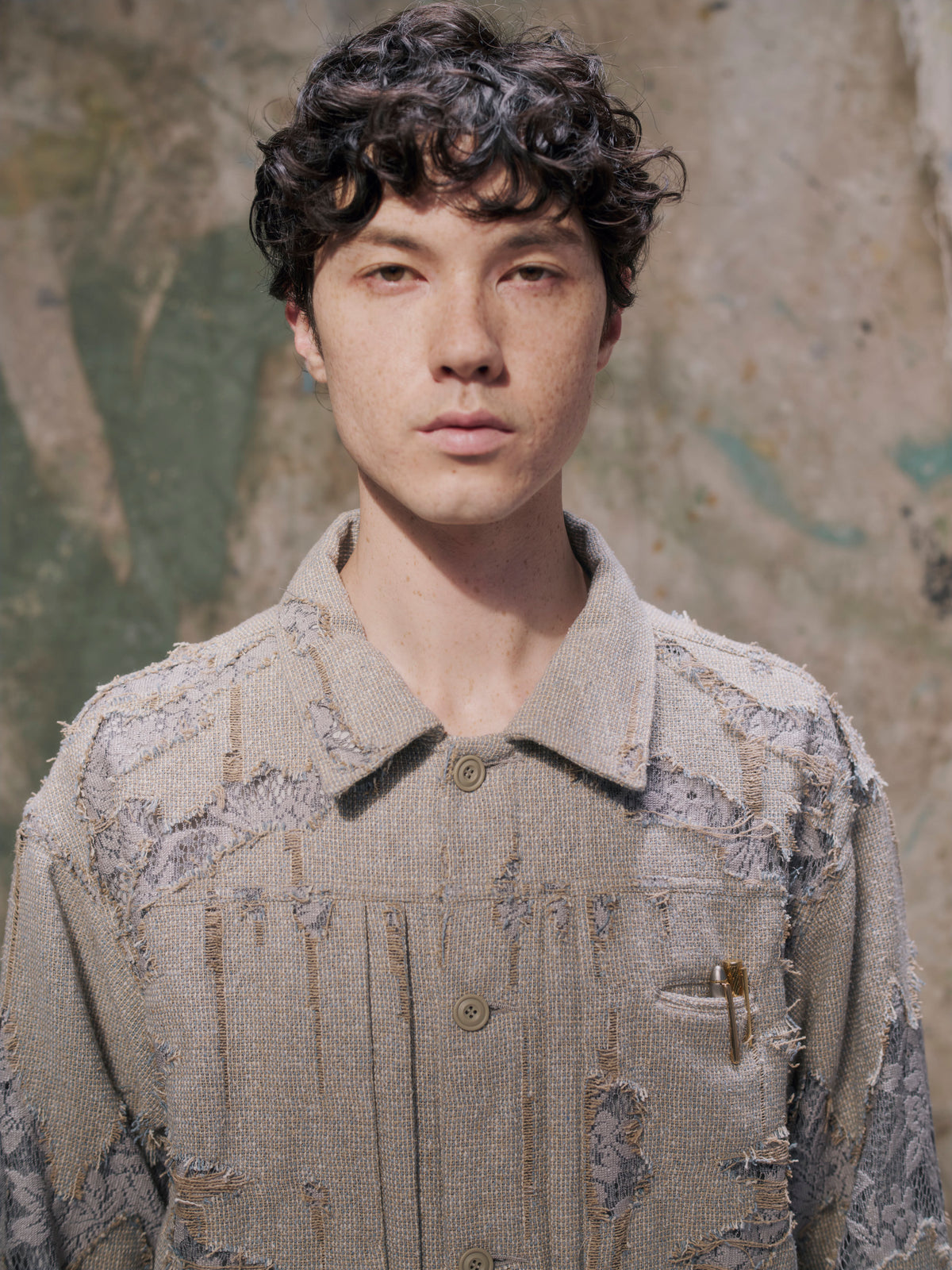 Crushed Blouson 〝In Bloom〟 Gray【Delivery in February 2027】