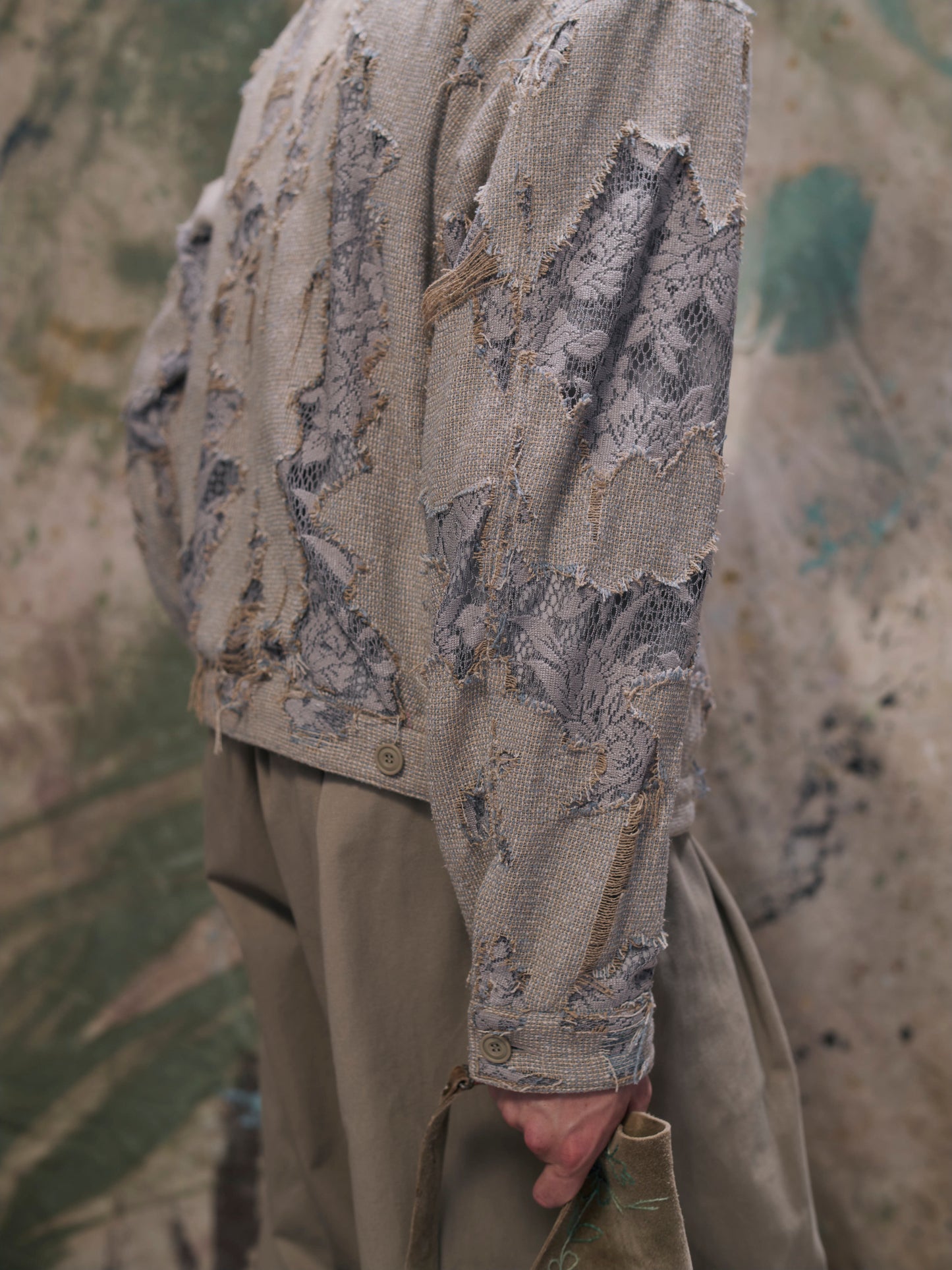 Crushed Blouson 〝In Bloom〟 Gray【Delivery in February 2027】