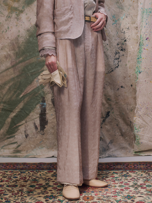 Jacquard Pants Beige【Delivery in March 2027】