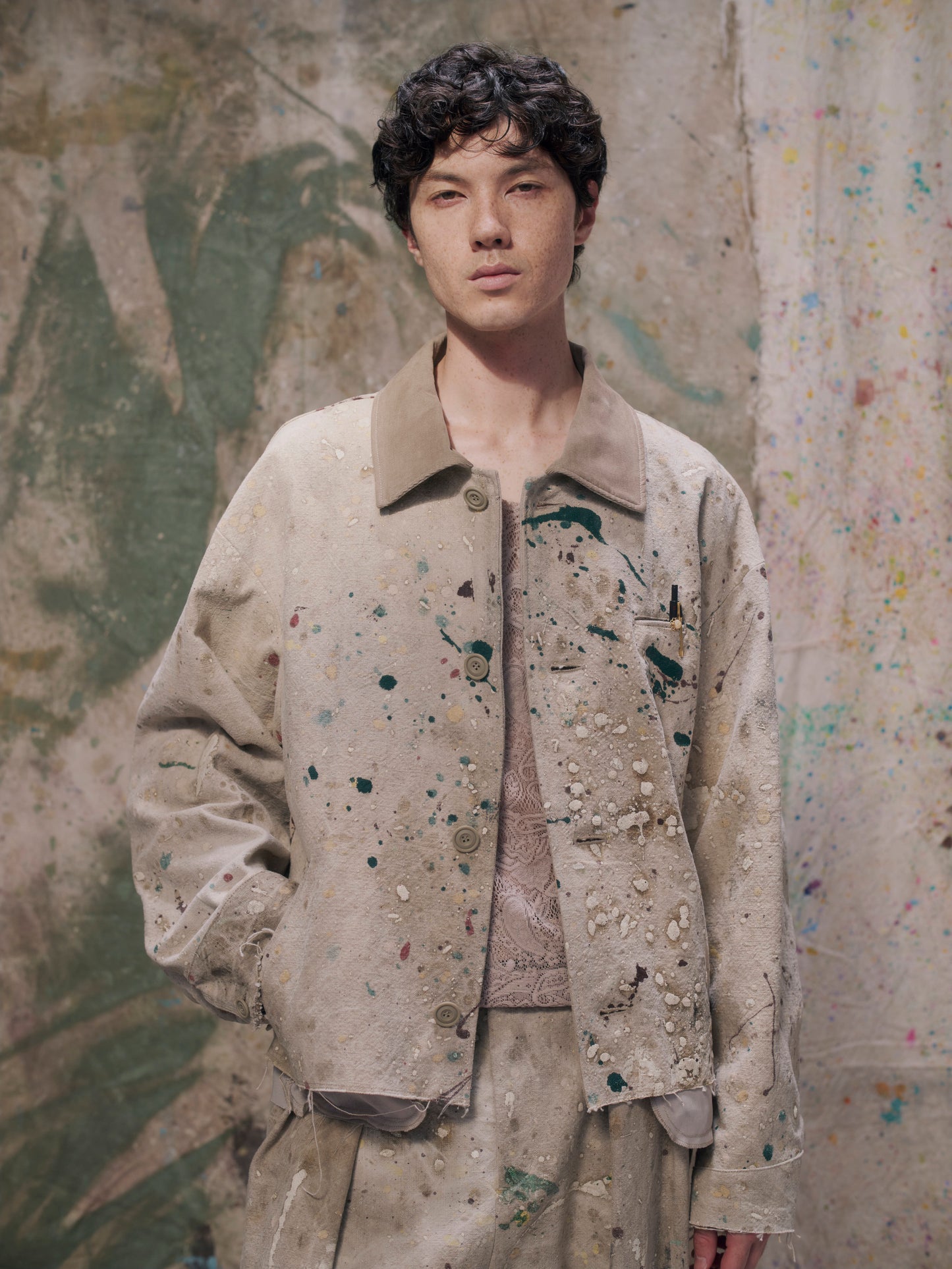 Dripping Detroit Jacket〝Conquest〟 Beige【Delivery in February 2027】