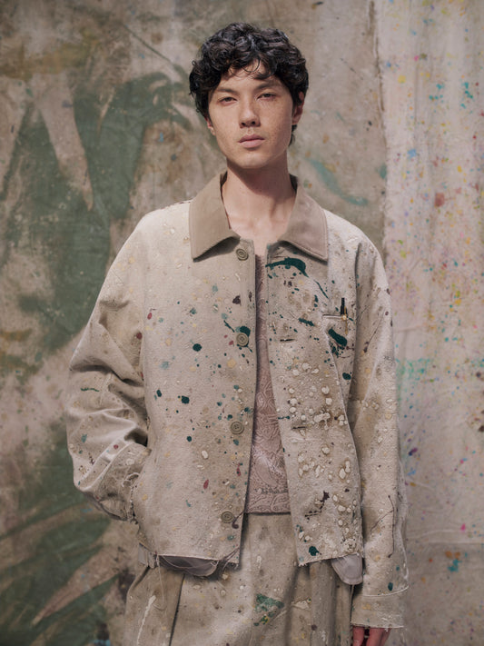Dripping Detroit Jacket〝Conquest〟 Beige【Delivery in February 2027】