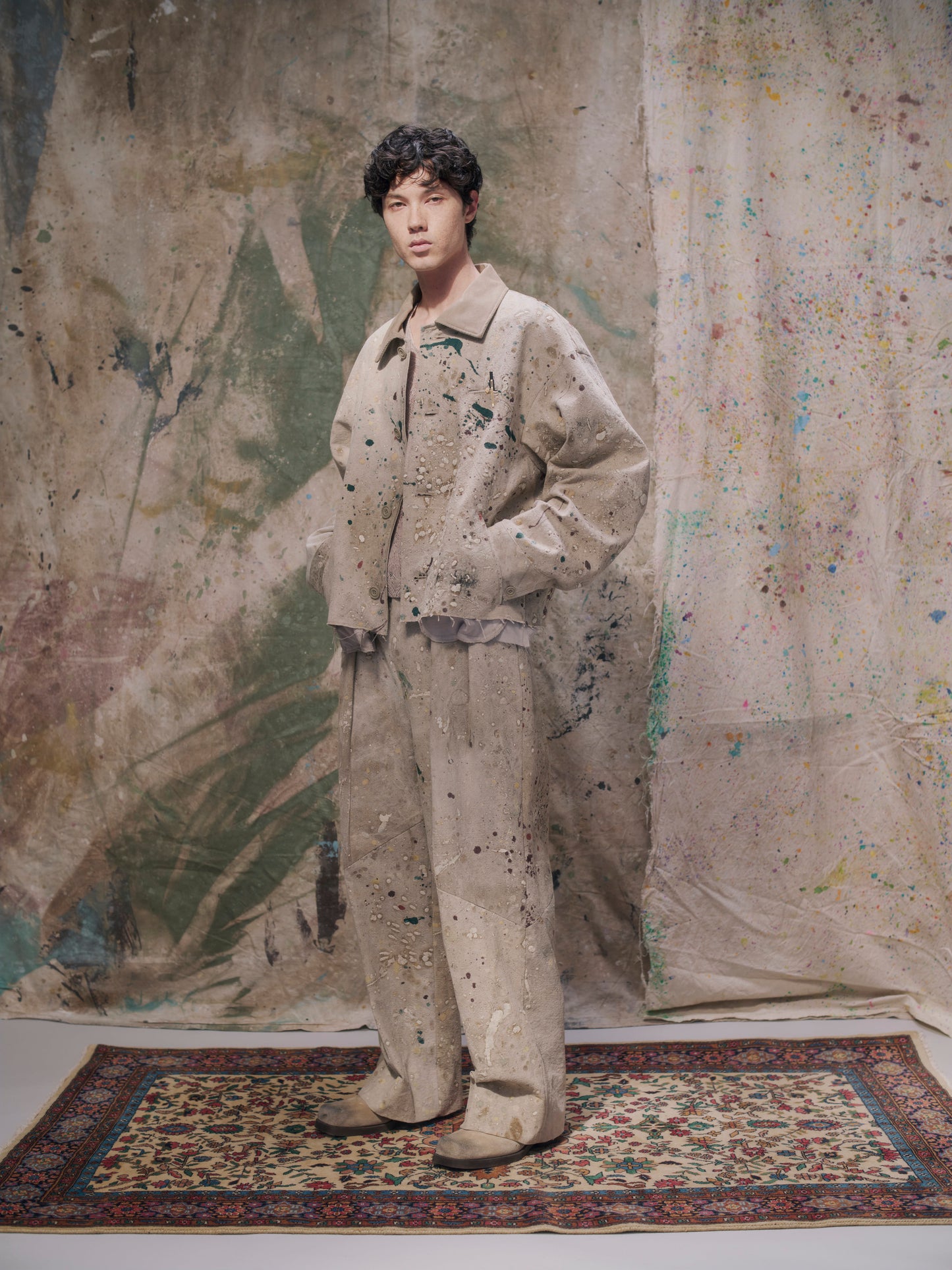 Dripping Detroit Jacket〝Conquest〟 Beige【Delivery in February 2027】