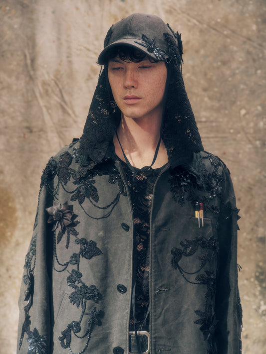 Detroit jacket "Black Math"【Delivery in August 2026】【One of a Kind】