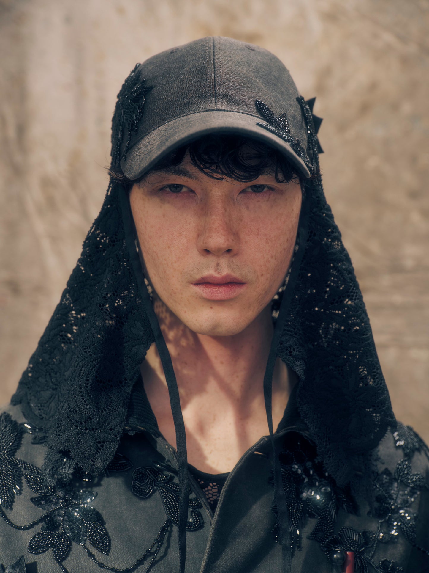 Lace flap cap Denim Operator【Delivery in August 2026】