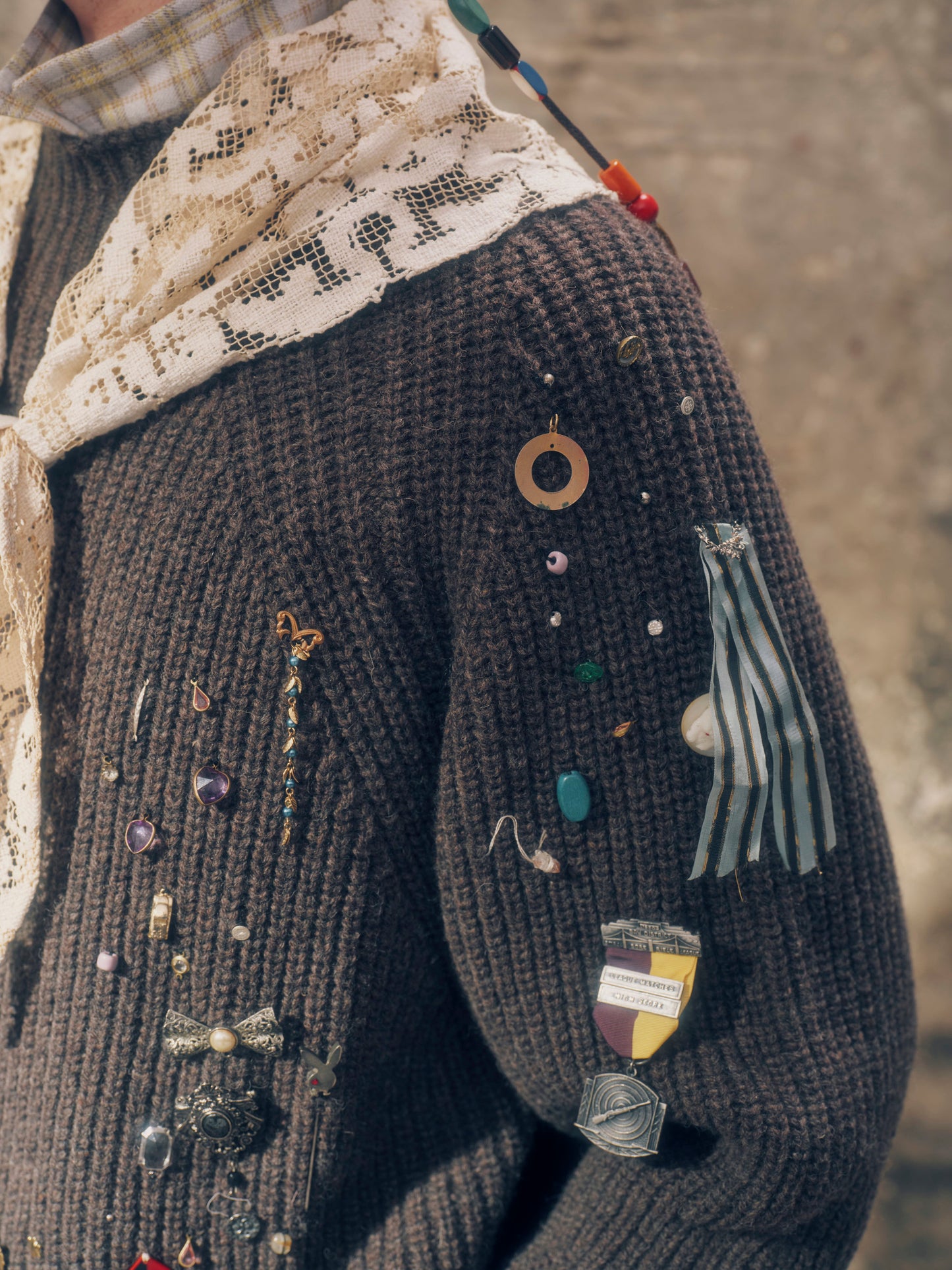 Longline knit with sentimental value【Delivery in August 2026】