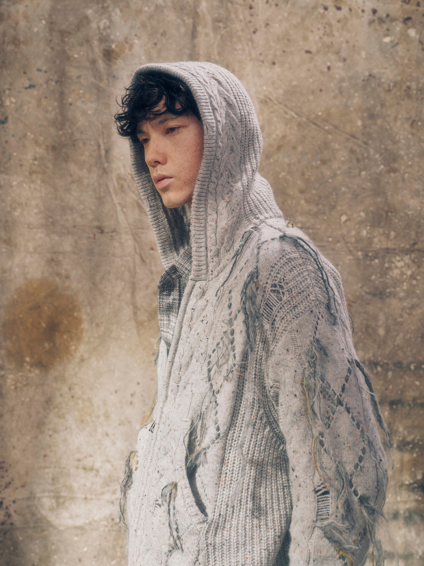 Frayed knit foodie【Delivery in August 2026】