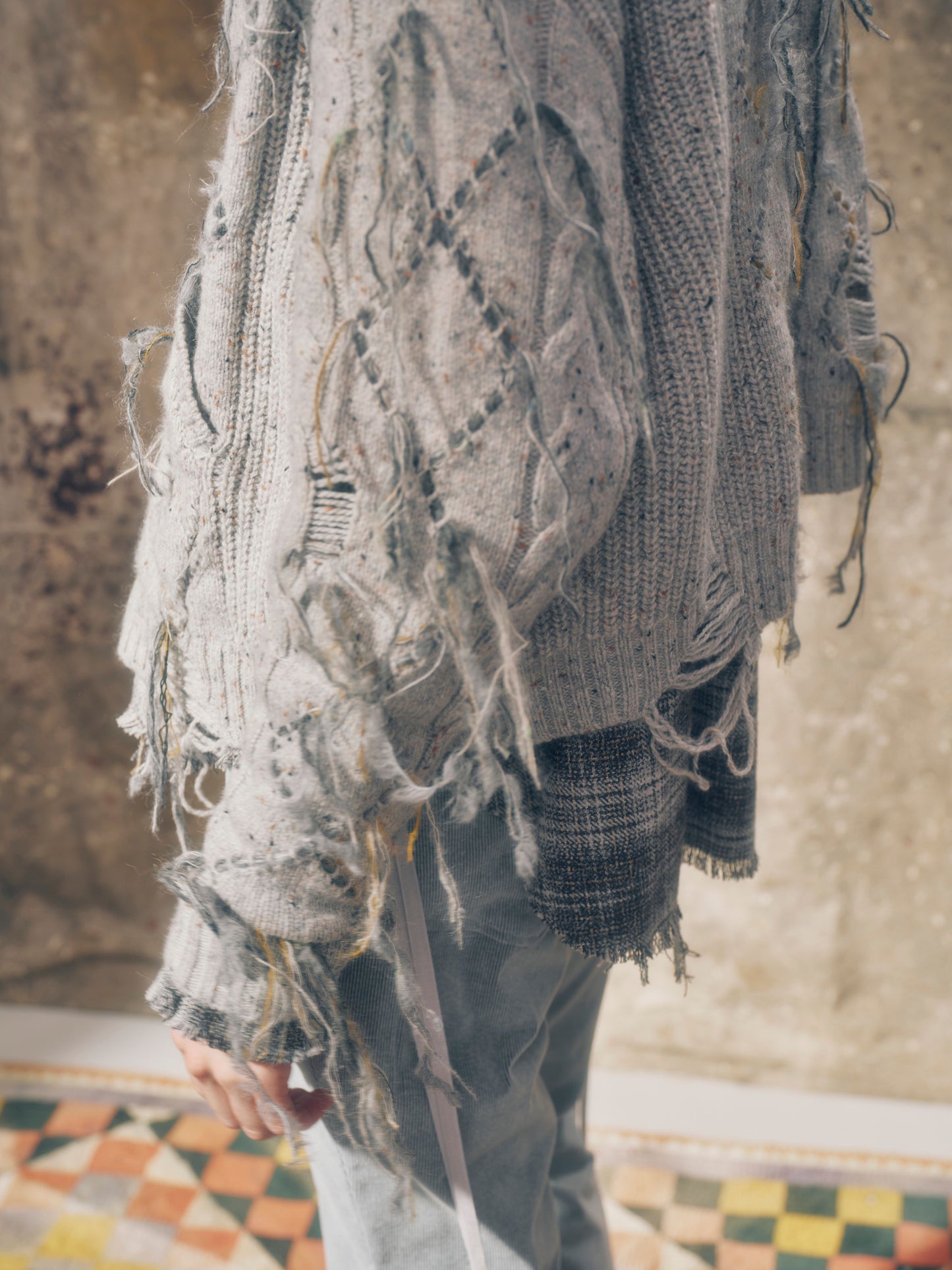 Frayed knit foodie【Delivery in August 2026】