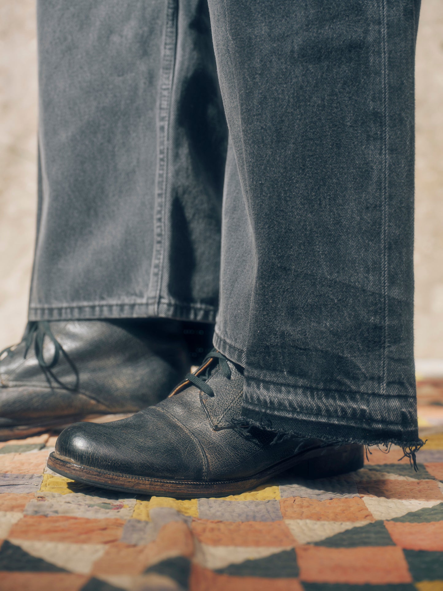 Two to one Denim "Doittle"black【おまかせ】【Delivery in August 2026】
