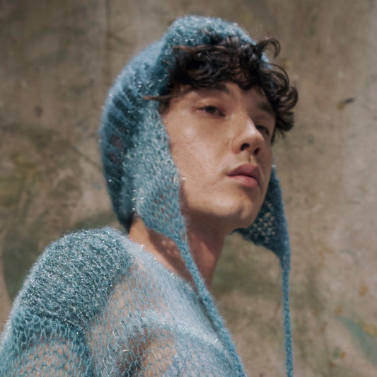 Knit cap Blue【Delivery in February 2027】