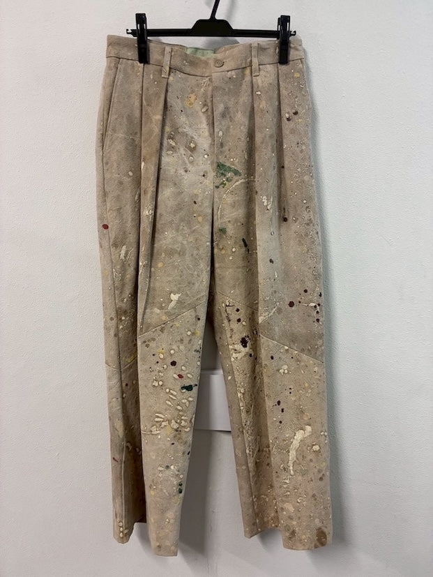 Dripping Two-Tuck Pants〝Conquest〟 Beige【Delivery in February 2027】