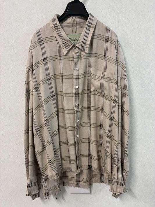 Cropped Check Shirt Gray【Delivery in February 2027】