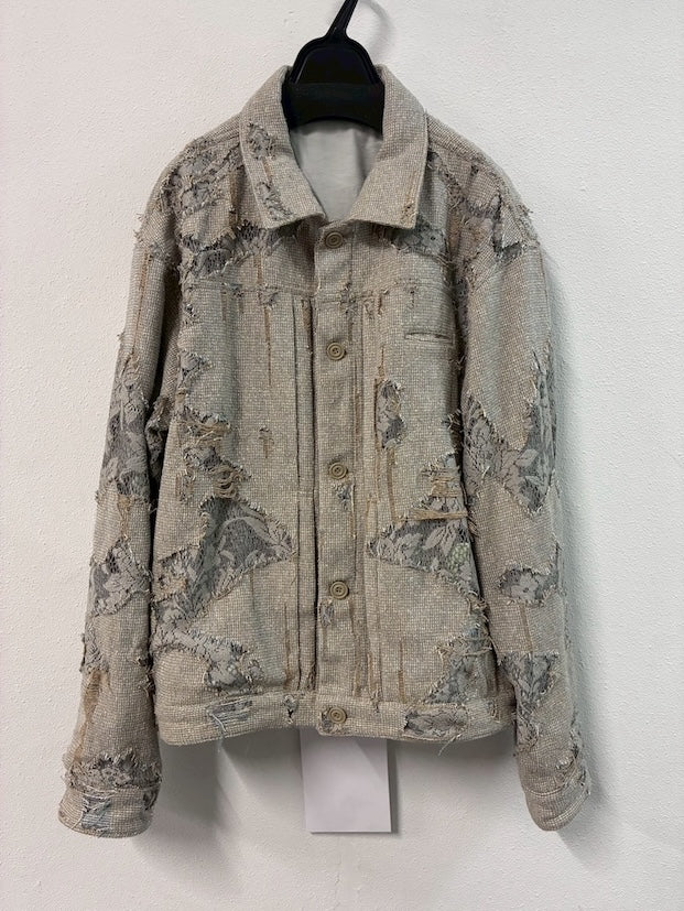 Crushed Blouson 〝In Bloom〟 Gray【Delivery in February 2027】