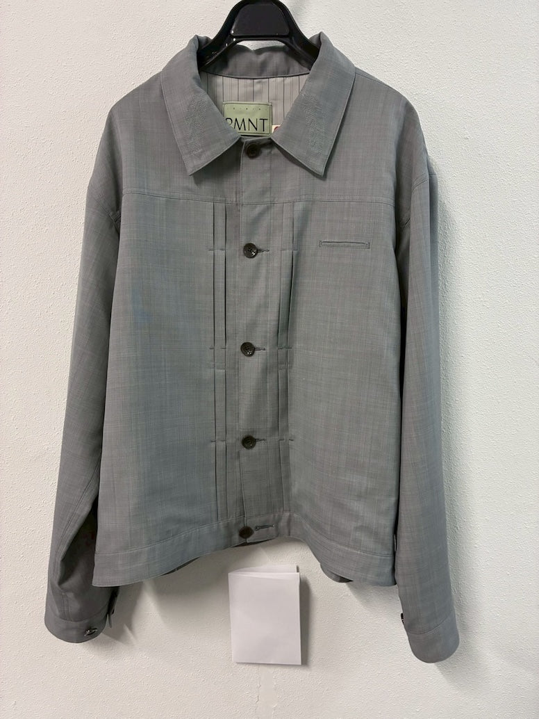 Sheer Blouson with Feather Embroidery【Delivery in February 2027】
